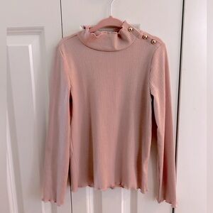 Janie and Jack Long Sleeve Mock Neck Shirt Size 5